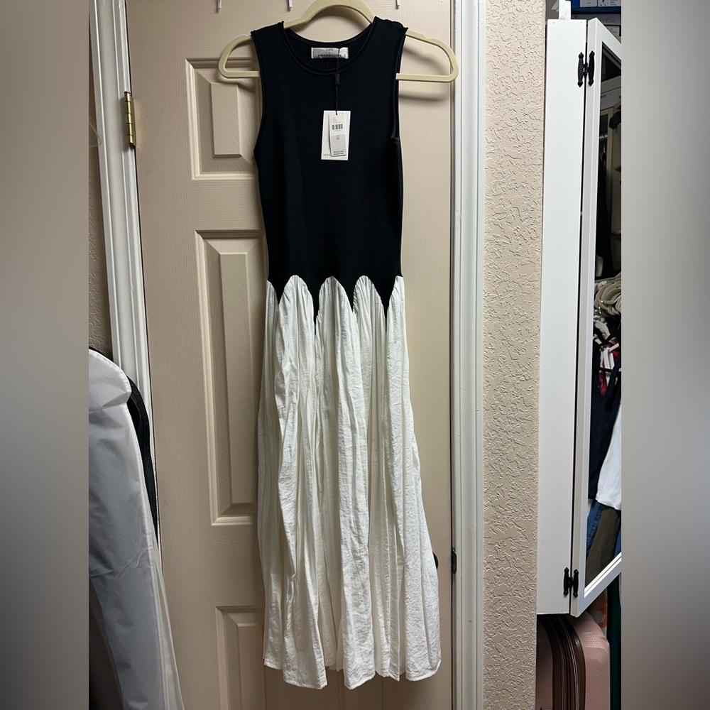 Anthropologie dress - Siempre Michelle Sleeveless Colorblock Midi Dress. NWT